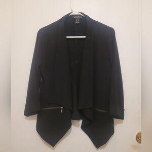 Revamped Premium Collection Black Draped Jacket – Size S